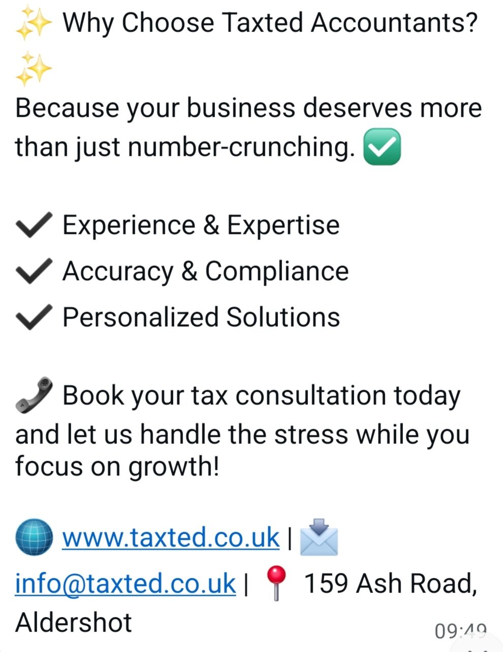 TAXTED ACCOUNTANTS